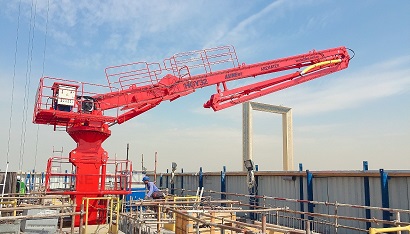 HGY32 Floor climbing concrete placing boom