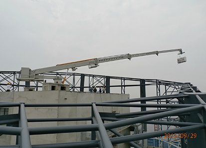 7. telescopic jib+telescopic column+extended cradle