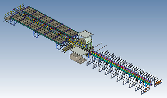 Hydraulic Type Rebar Shear Line