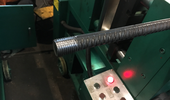 Parallel Thread Rebar Splice with Upsetting End
