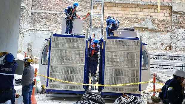 Some photos of our after-sales engineers on construction site abroad