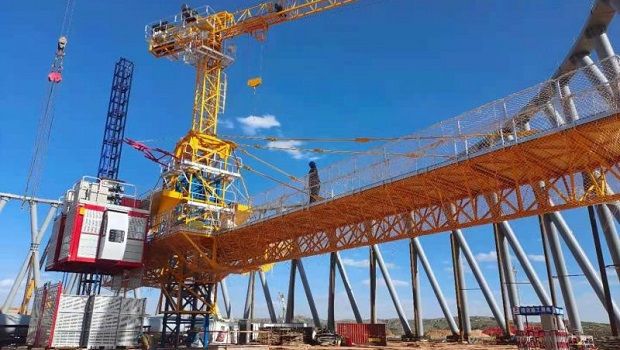 Our application of Hydraulic jacking level bridge-our company patent product